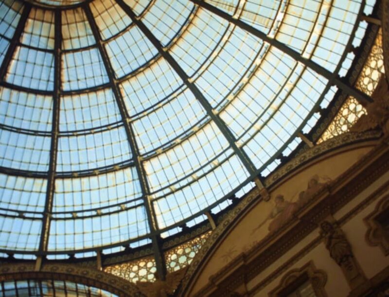 An image of a glass dome in a building. | The White Leaf 